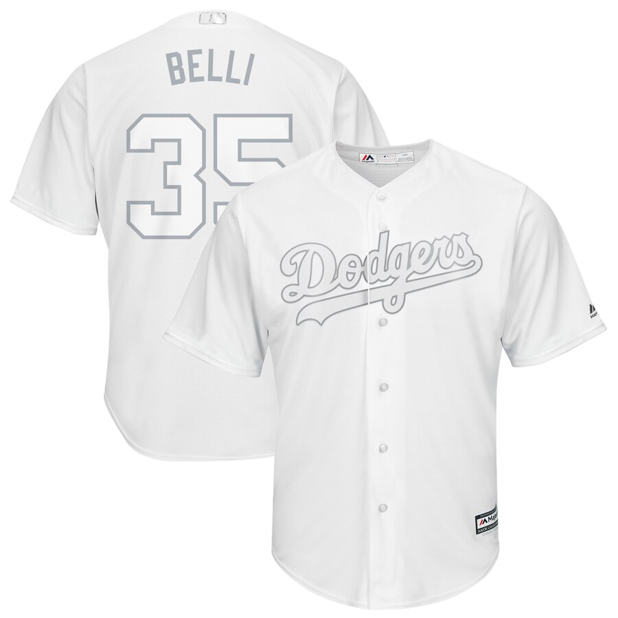 Men Los Angeles Dodgers #35 Belli white MLB Jersey
